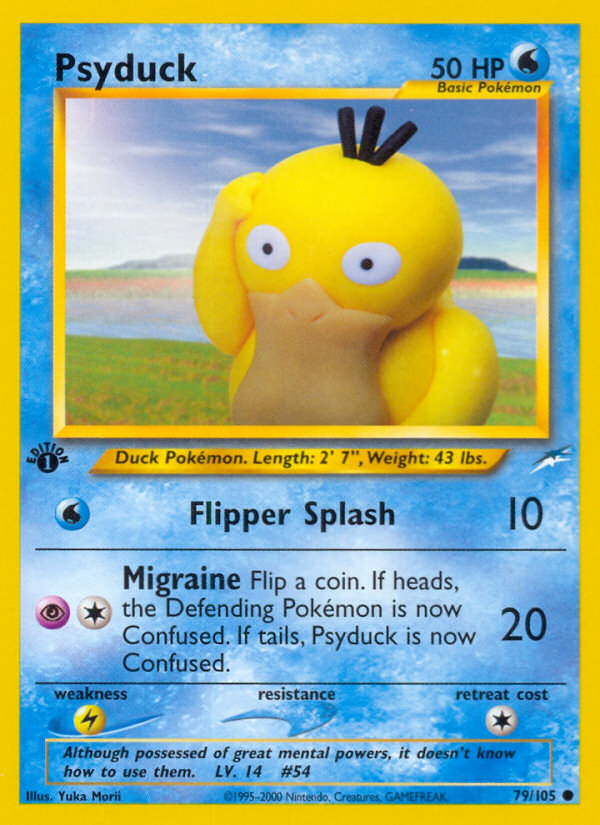 Psyduck (79/105) [Neo Destiny 1st Edition] | Good Games Cannington