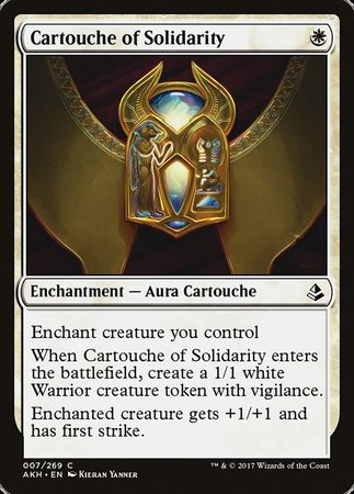 Cartouche of Solidarity [Amonkhet] | Good Games Cannington