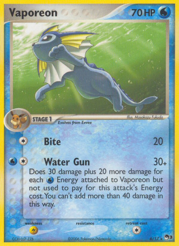 Vaporeon (6/17) [POP Series 3] | Good Games Cannington