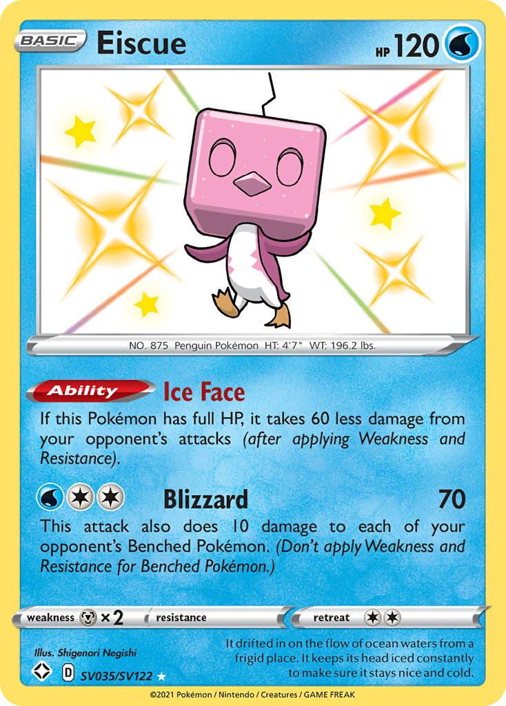 Eiscue (SV035/SV122) [Sword & Shield: Shining Fates] | Good Games Cannington