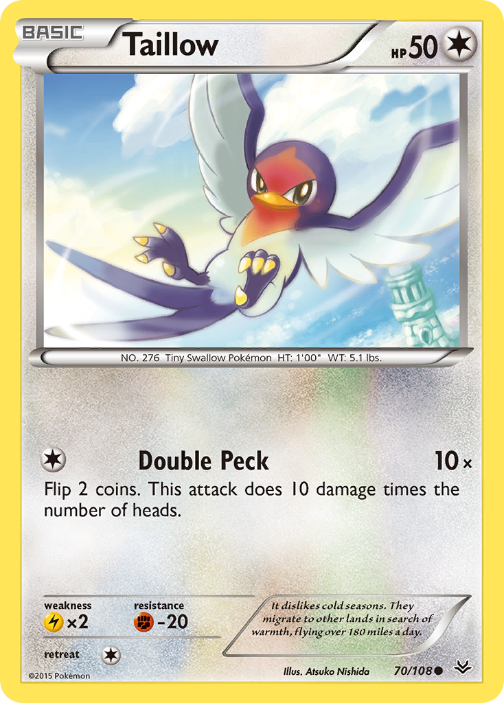 Taillow (70/108) [XY: Roaring Skies] | Good Games Cannington