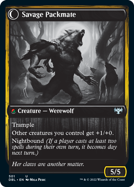 Child of the Pack // Savage Packmate [Innistrad: Double Feature] | Good Games Cannington