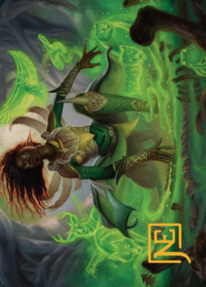 Fauna Shaman Art Card (Gold-Stamped Signature) [The Brothers' War Art Series] | Good Games Cannington