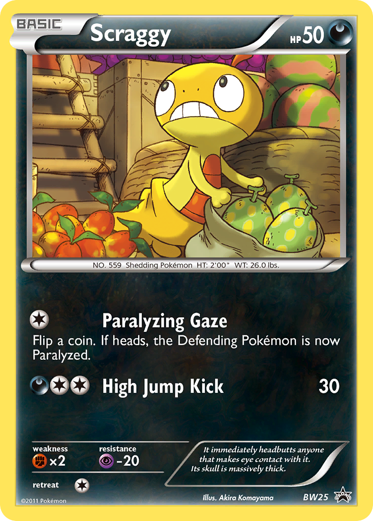 Scraggy (BW25) [Black & White: Black Star Promos] | Good Games Cannington