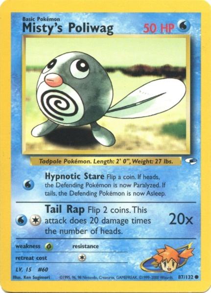 Misty's Poliwag (87/132) [Gym Heroes Unlimited] | Good Games Cannington