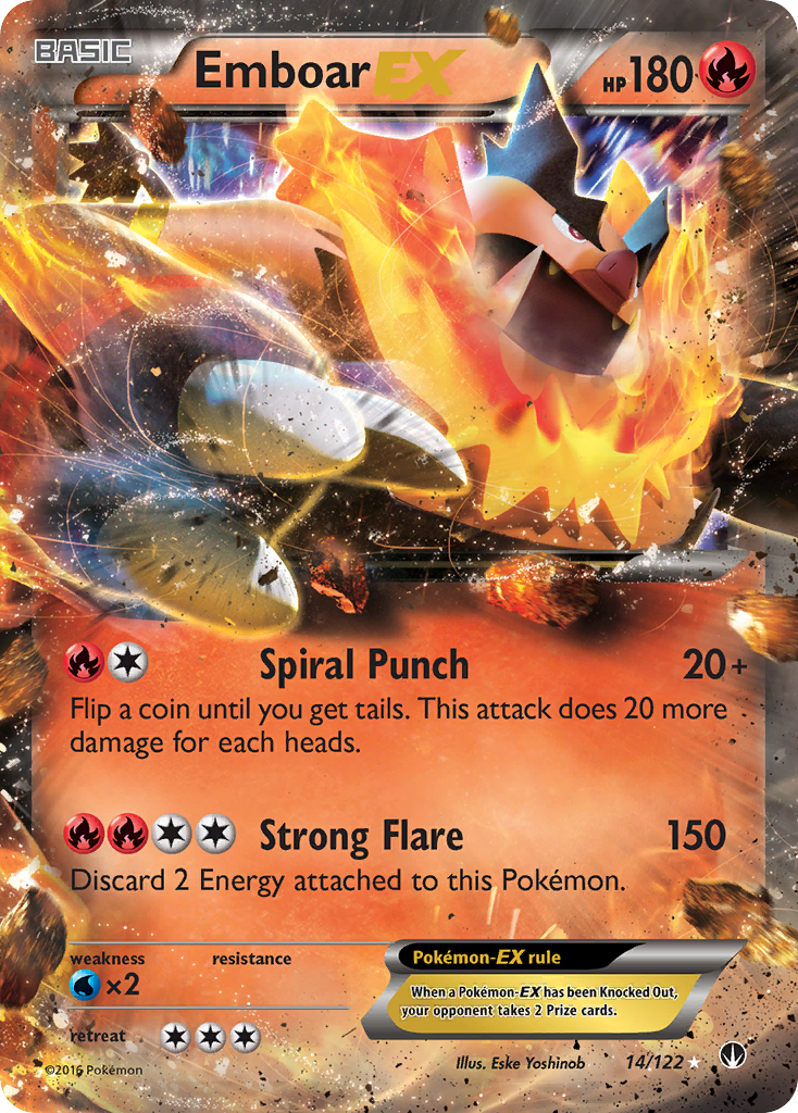 Emboar EX (14/122) [XY: BREAKpoint] | Good Games Cannington