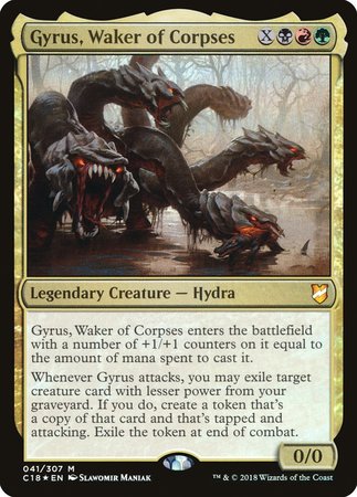 Gyrus, Waker of Corpses [Commander 2018] | Good Games Cannington