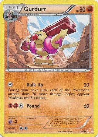 Gurdurr (14/30) [Black & White: Trainer Kit - Excadrill] | Good Games Cannington