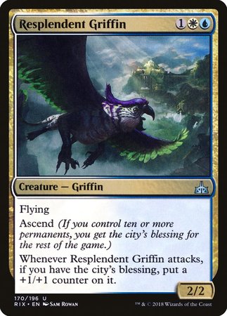 Resplendent Griffin [Rivals of Ixalan] | Good Games Cannington