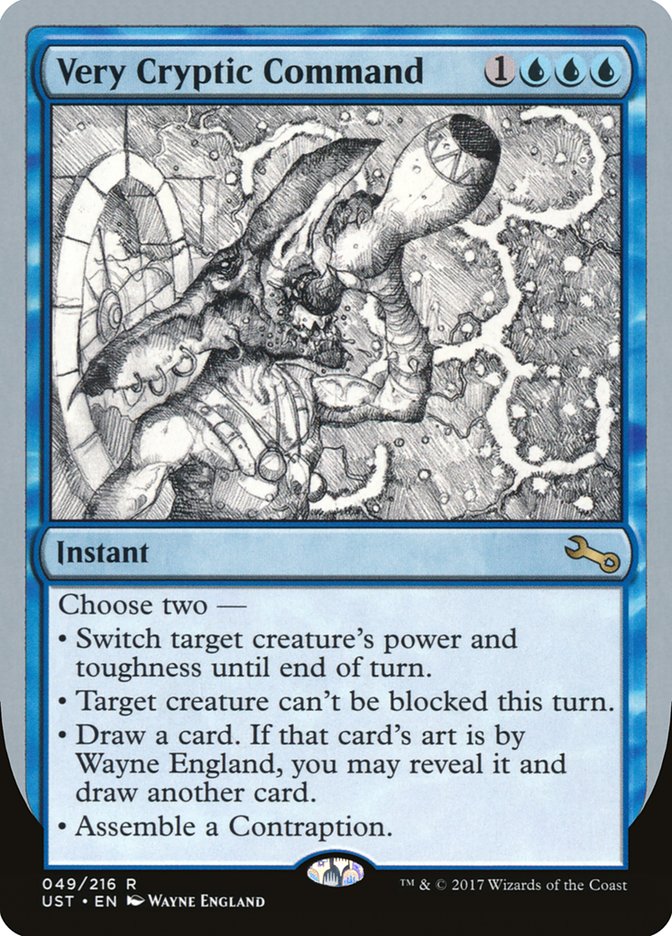 Very Cryptic Command (Black and White Art) [Unstable] | Good Games Cannington