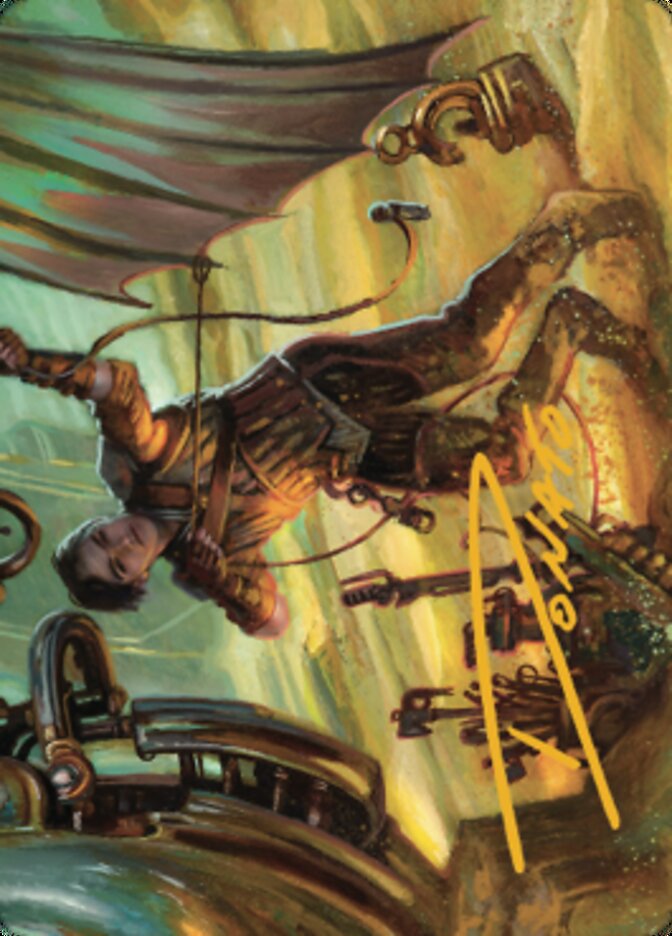 Mishra, Excavation Prodigy Art Card (Gold-Stamped Signature) [The Brothers' War Art Series] | Good Games Cannington