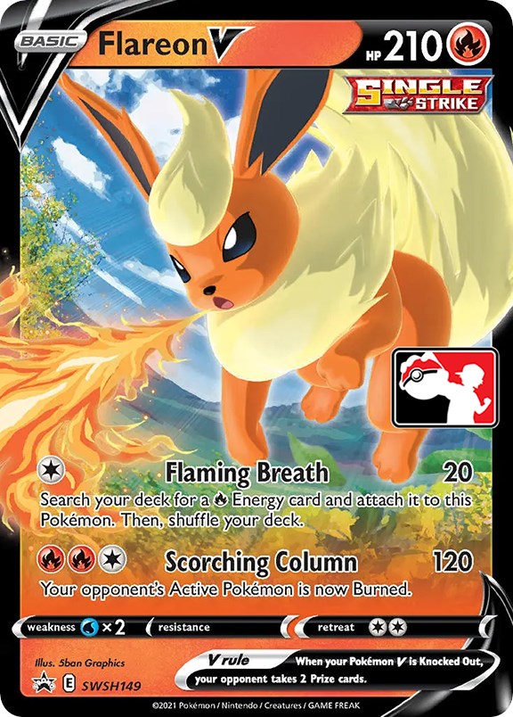 Flareon V (SWSH149) [Prize Pack Series One] | Good Games Cannington