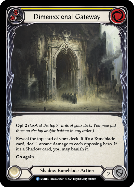 Dimenxxional Gateway (Yellow) [MON163] 1st Edition Normal | Good Games Cannington