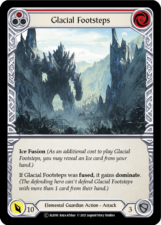 Glacial Footsteps (Red) [U-ELE016] Unlimited Rainbow Foil | Good Games Cannington
