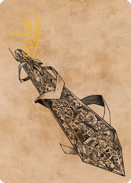 Stonespeaker Crystal Art Card (Gold-Stamped Signature) [Commander Legends: Battle for Baldur's Gate Art Series] | Good Games Cannington