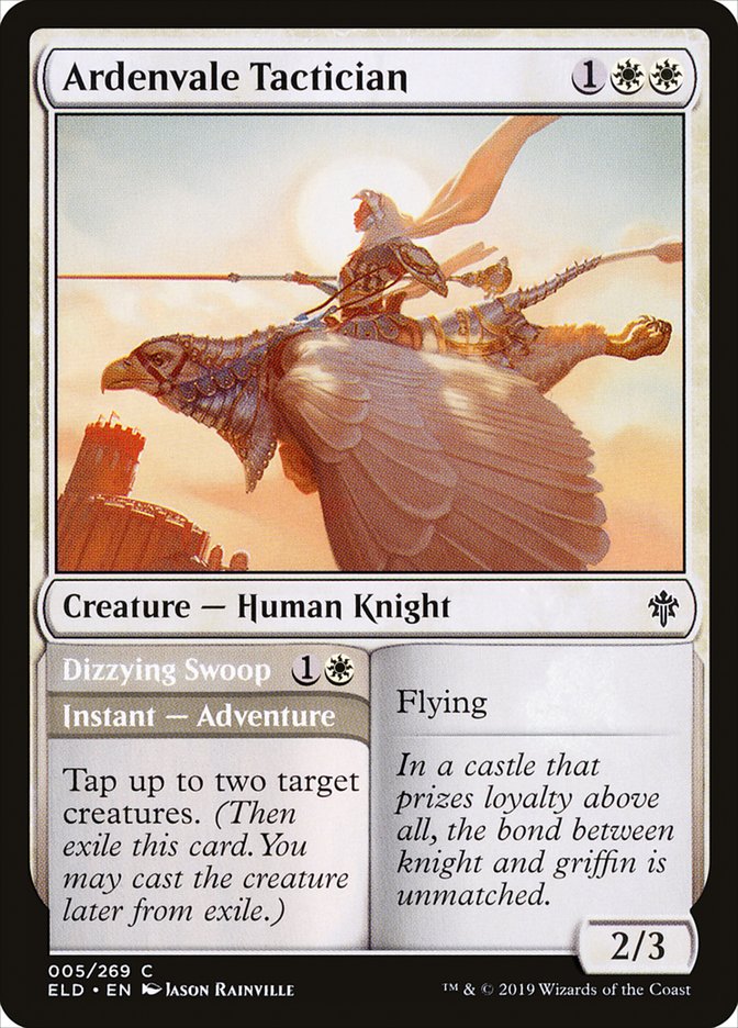 Ardenvale Tactician // Dizzying Swoop [Throne of Eldraine] | Good Games Cannington