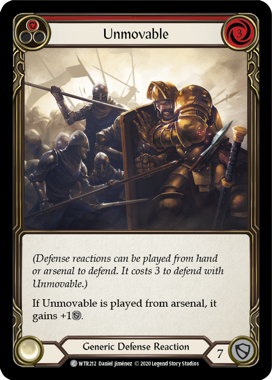 Unmovable (Red) [U-WTR212] (Welcome to Rathe Unlimited)  Unlimited Rainbow Foil | Good Games Cannington