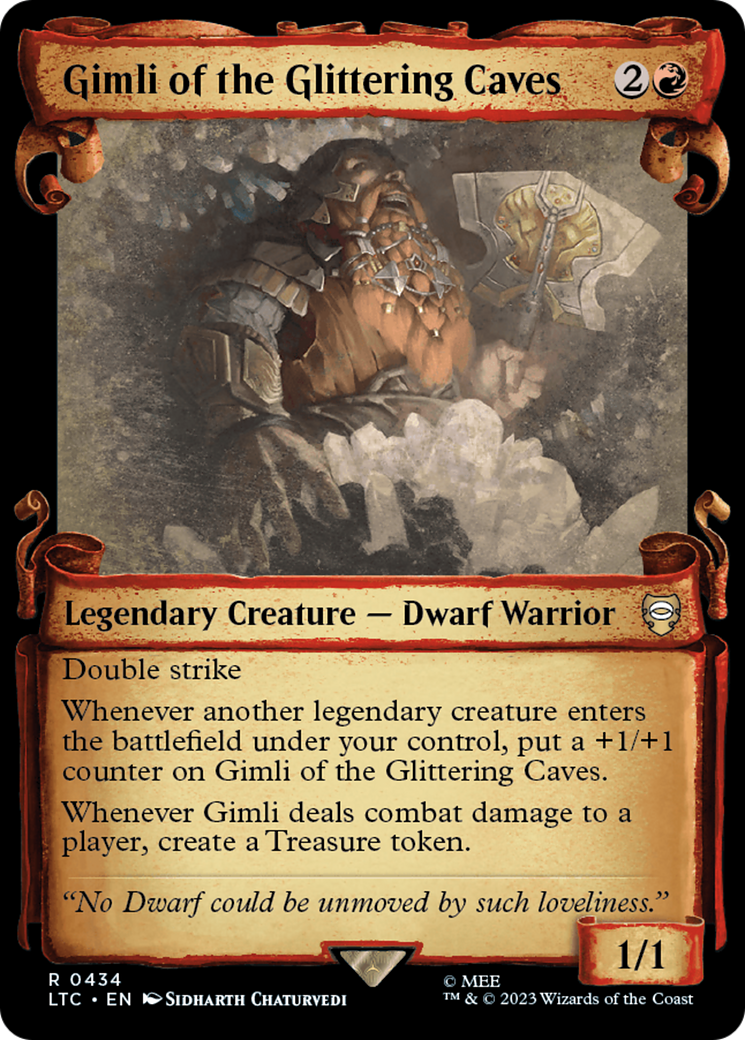 Gimli of the Glittering Caves [The Lord of the Rings: Tales of Middle-Earth Commander Showcase Scrolls] | Good Games Cannington