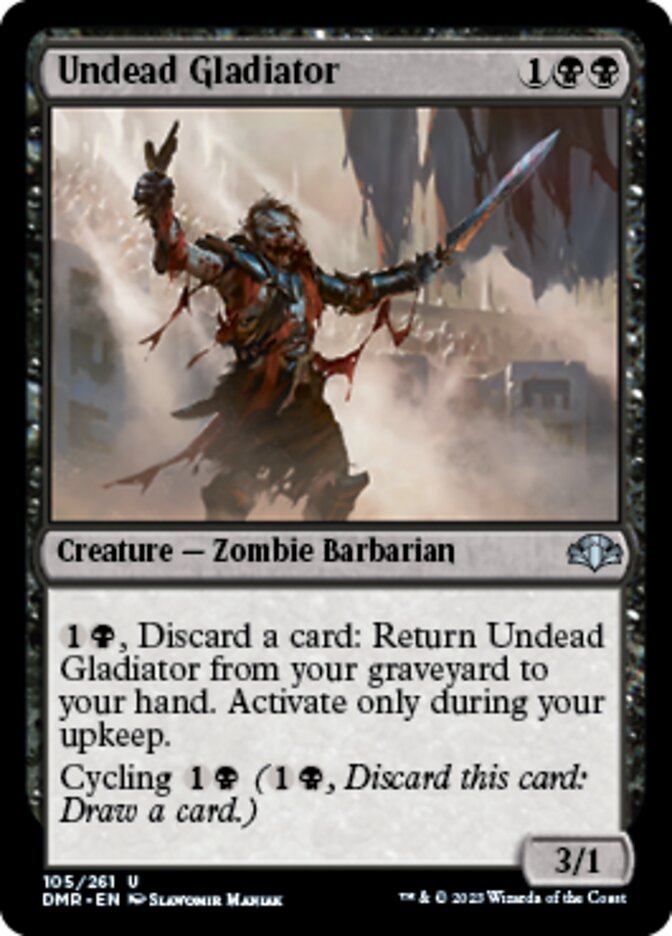 Undead Gladiator [Dominaria Remastered] | Good Games Cannington