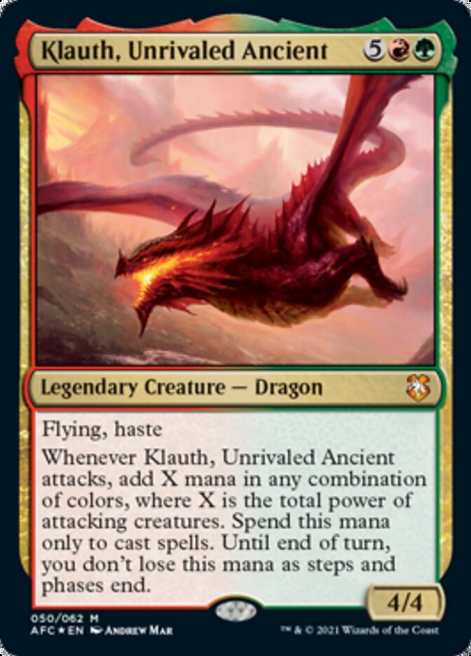 Klauth, Unrivaled Ancient [Dungeons & Dragons: Adventures in the Forgotten Realms Commander] | Good Games Cannington