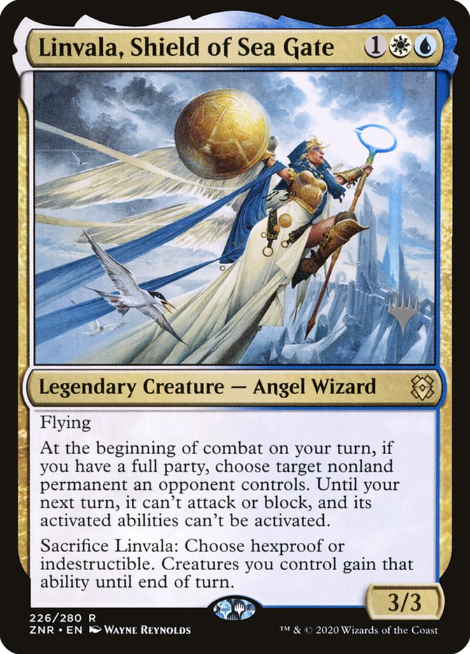 Linvala, Shield of Sea Gate (Promo Pack) [Zendikar Rising Promos] | Good Games Cannington