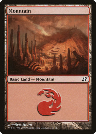 Mountain (61) [Duel Decks: Jace vs. Chandra] | Good Games Cannington