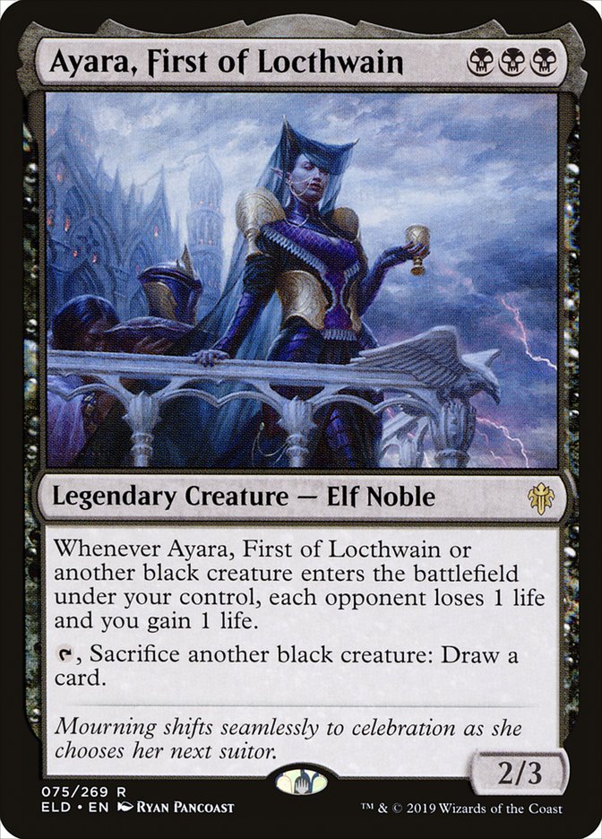 Ayara, First of Locthwain [Throne of Eldraine] | Good Games Cannington