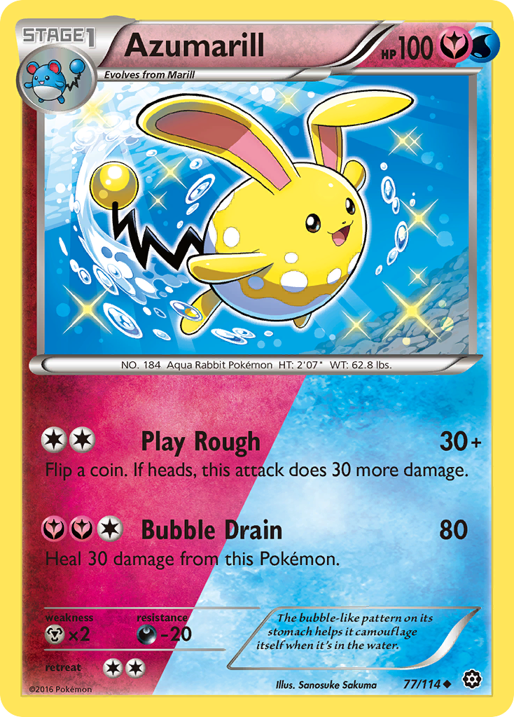 Azumarill (77/114) [XY: Steam Siege] | Good Games Cannington