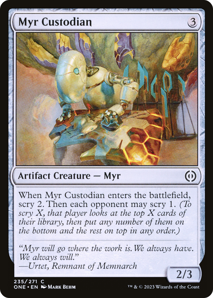 Myr Custodian [Phyrexia: All Will Be One] | Good Games Cannington