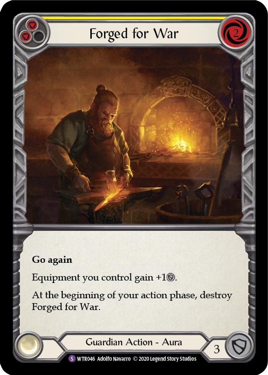 Forged for War [U-WTR046] (Welcome to Rathe Unlimited)  Unlimited Rainbow Foil | Good Games Cannington