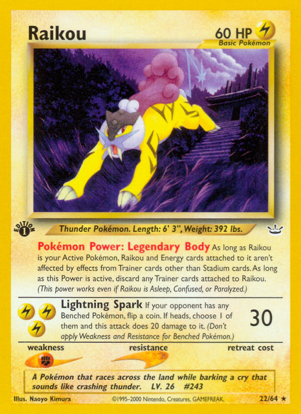 Raikou (22/64) [Neo Revelation 1st Edition] | Good Games Cannington