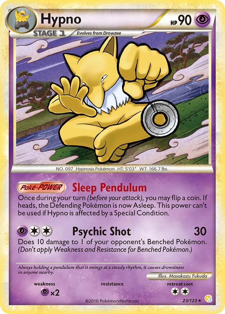 Hypno (23/123) [HeartGold & SoulSilver: Base Set] | Good Games Cannington