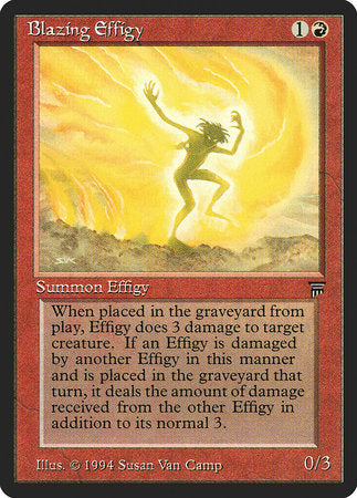 Blazing Effigy [Legends] | Good Games Cannington