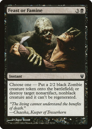 Feast or Famine [Duel Decks: Izzet vs. Golgari] | Good Games Cannington