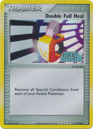 Double Full Heal (77/100) (Stamped) [EX: Crystal Guardians] | Good Games Cannington