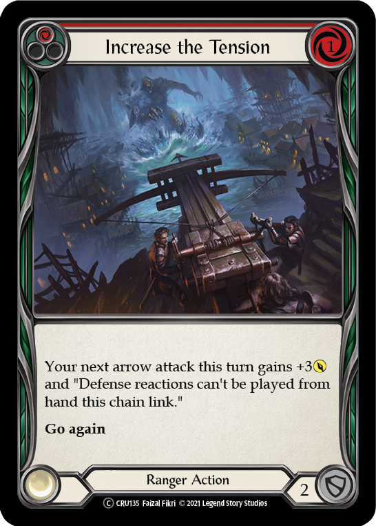 Increase the Tension (Red) [U-CRU135-RF] Unlimited Rainbow Foil | Good Games Cannington