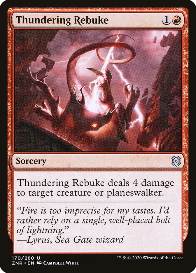 Thundering Rebuke [Zendikar Rising] | Good Games Cannington