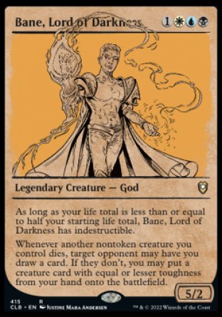 Bane, Lord of Darkness (Showcase) [Commander Legends: Battle for Baldur's Gate] | Good Games Cannington