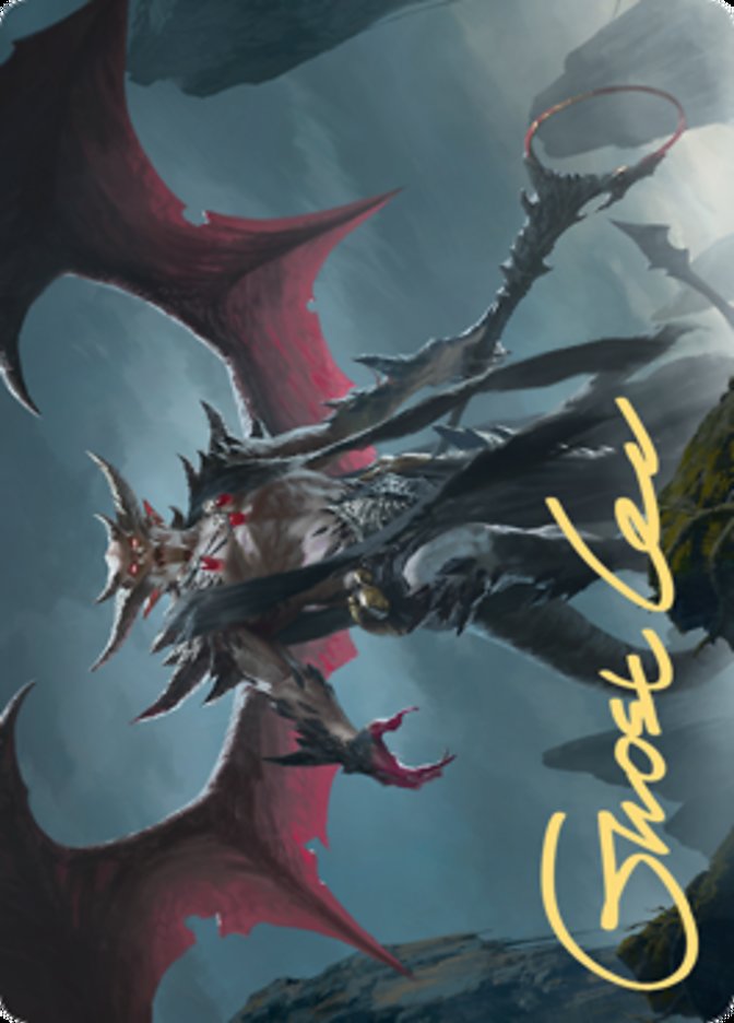 Taborax, Hope's Demise Art Card (Gold-Stamped Signature) [Zendikar Rising Art Series] | Good Games Cannington