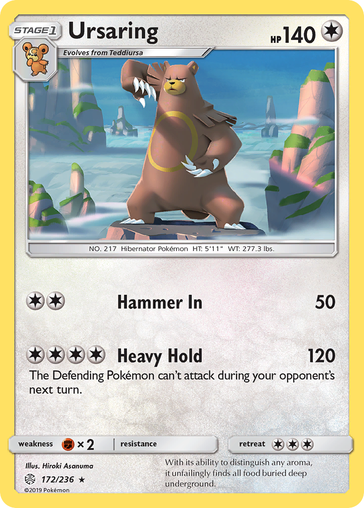 Ursaring (172/236) [Sun & Moon: Cosmic Eclipse] | Good Games Cannington