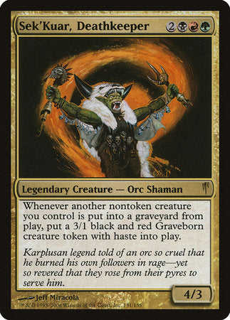 Sek'Kuar, Deathkeeper [Coldsnap] | Good Games Cannington