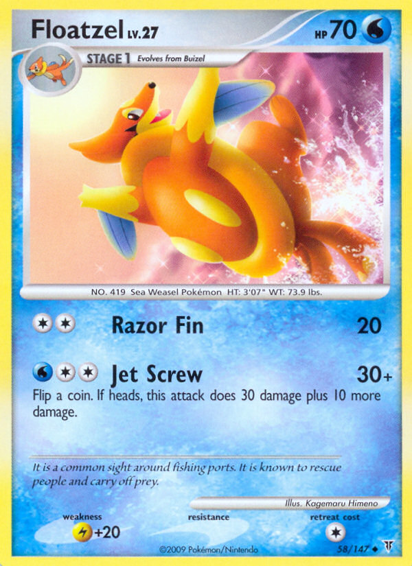 Floatzel (58/147) [Platinum: Supreme Victors] | Good Games Cannington