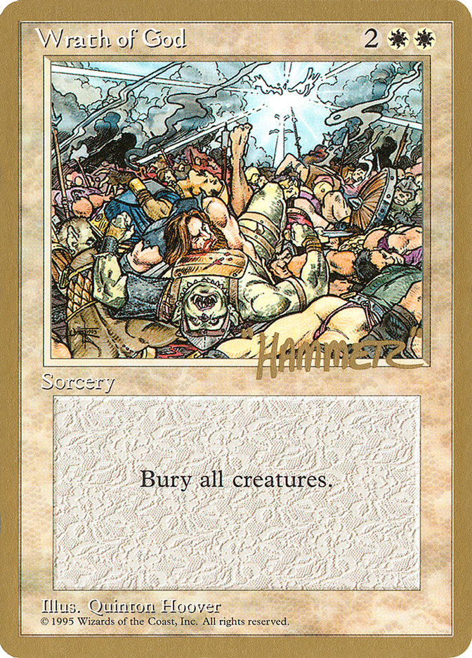 Wrath of God (Shawn "Hammer" Regnier) [Pro Tour Collector Set] | Good Games Cannington