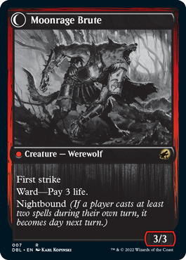 Brutal Cathar // Moonrage Brute [Innistrad: Double Feature] | Good Games Cannington