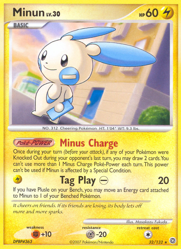 Minun (32/132) [Diamond & Pearl: Secret Wonders] | Good Games Cannington
