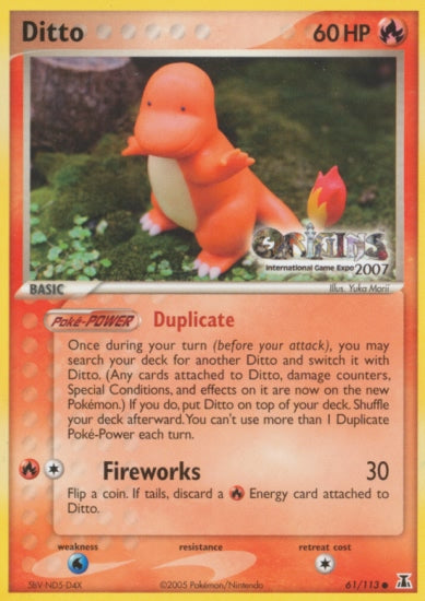 Ditto (61/113) (Origins Game Fair 2007) [EX: Delta Species] | Good Games Cannington