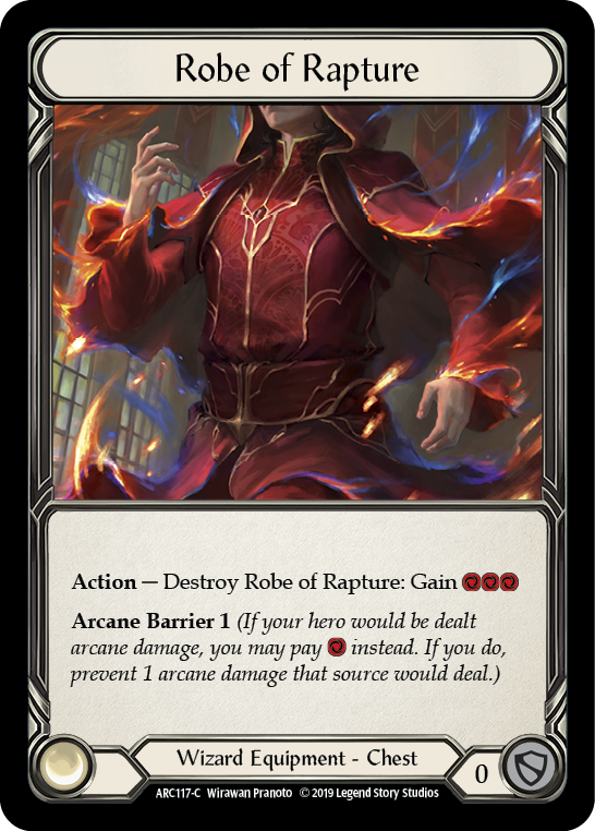 Robe of Rapture [ARC117-C] 1st Edition Cold Foil | Good Games Cannington