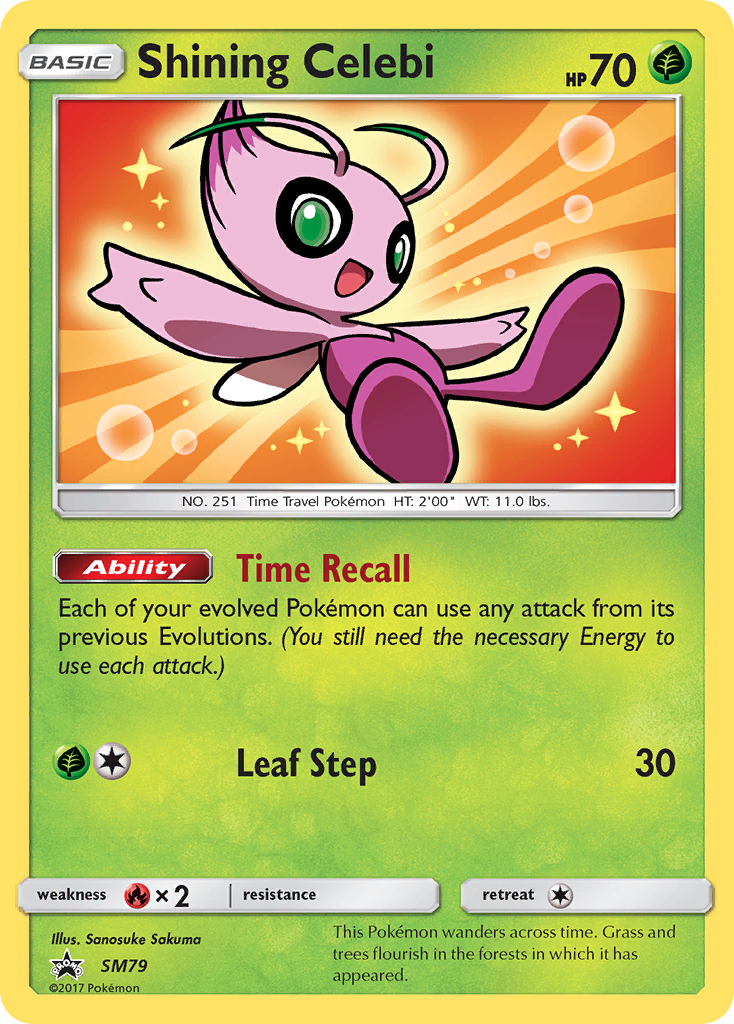 Shining Celebi (SM79) [Sun & Moon: Black Star Promos] | Good Games Cannington