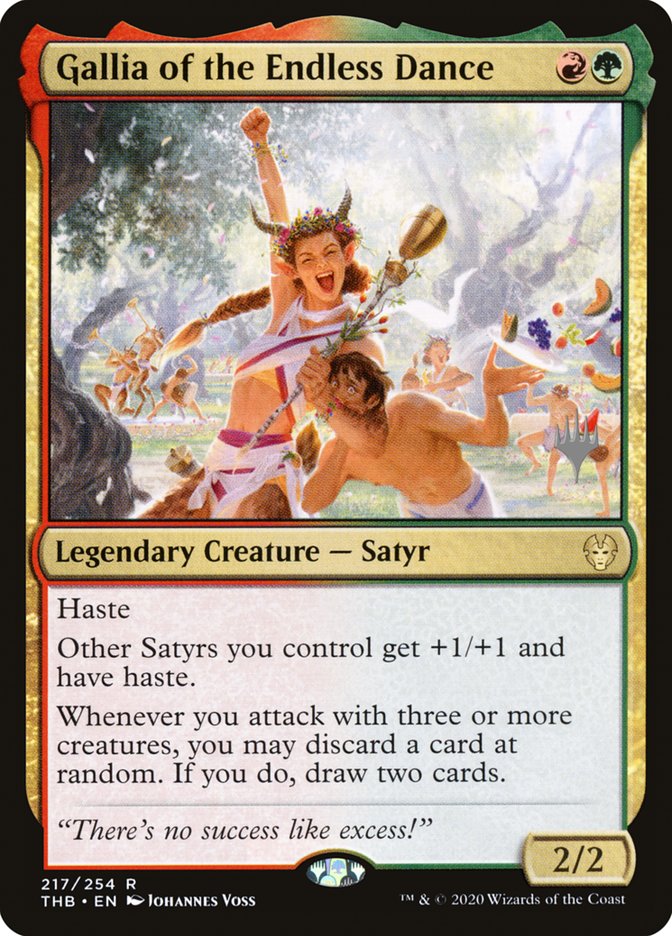 Gallia of the Endless Dance (Promo Pack) [Theros Beyond Death Promos] | Good Games Cannington