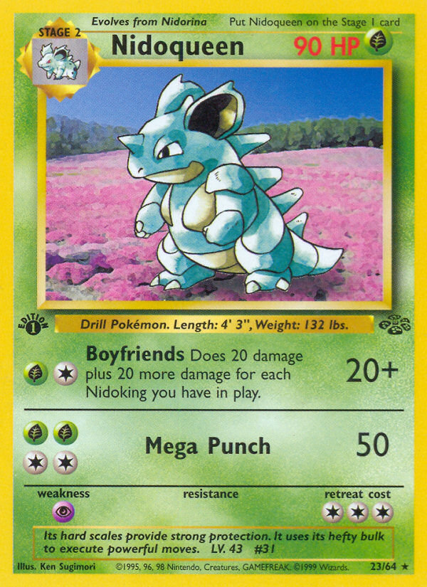 Nidoqueen (23/64) [Jungle 1st Edition] | Good Games Cannington